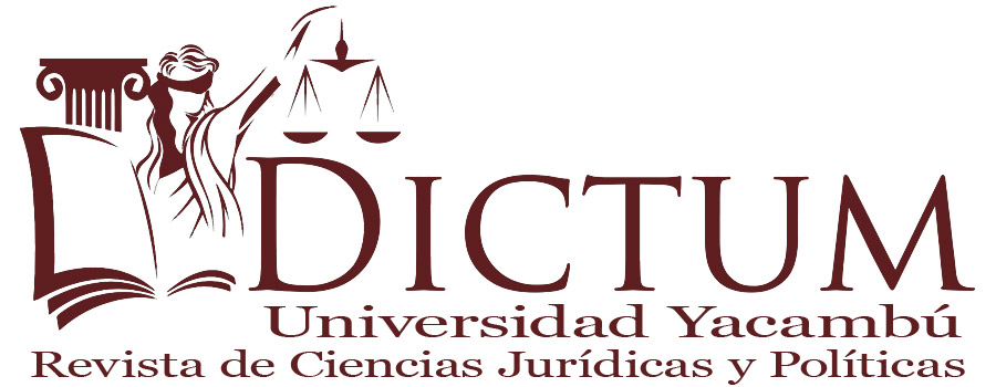 Dictum - Revista de Ciencias Jurídicas y Políticas | Universidad Yacambú