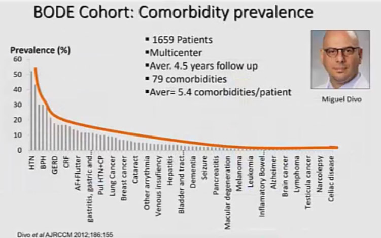 Gráfica 7. BODE Cohort: comorbidity prevalence