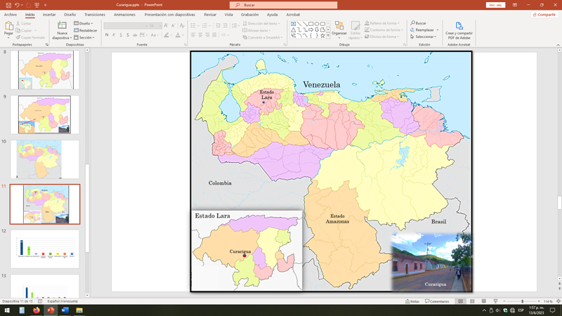 Figura 1. Ubicación geográfica de Curarigua en Venezuela (punto rojo)