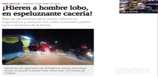 Figura 6. Noticia sobre el Hombre Lobo