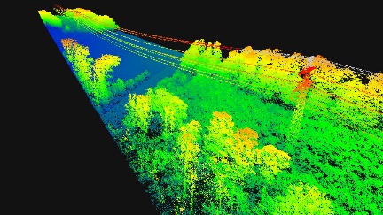 Figura 3. Fotogrametría realizada con sensor LiDAR